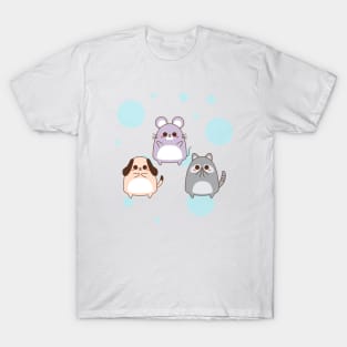 dog raccoon mouse T-Shirt